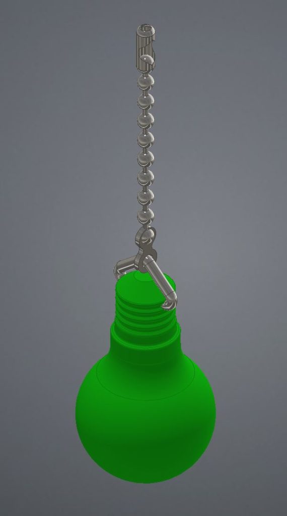 Lightbulb Pull Chain 3D Model